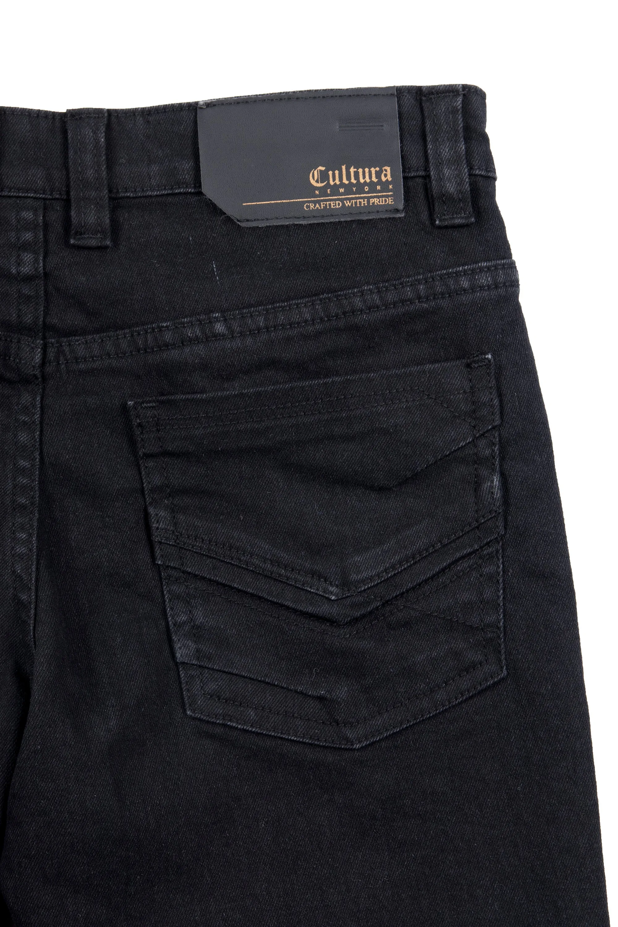 CULTURA Boy's Elastic Waist Inside Jeans