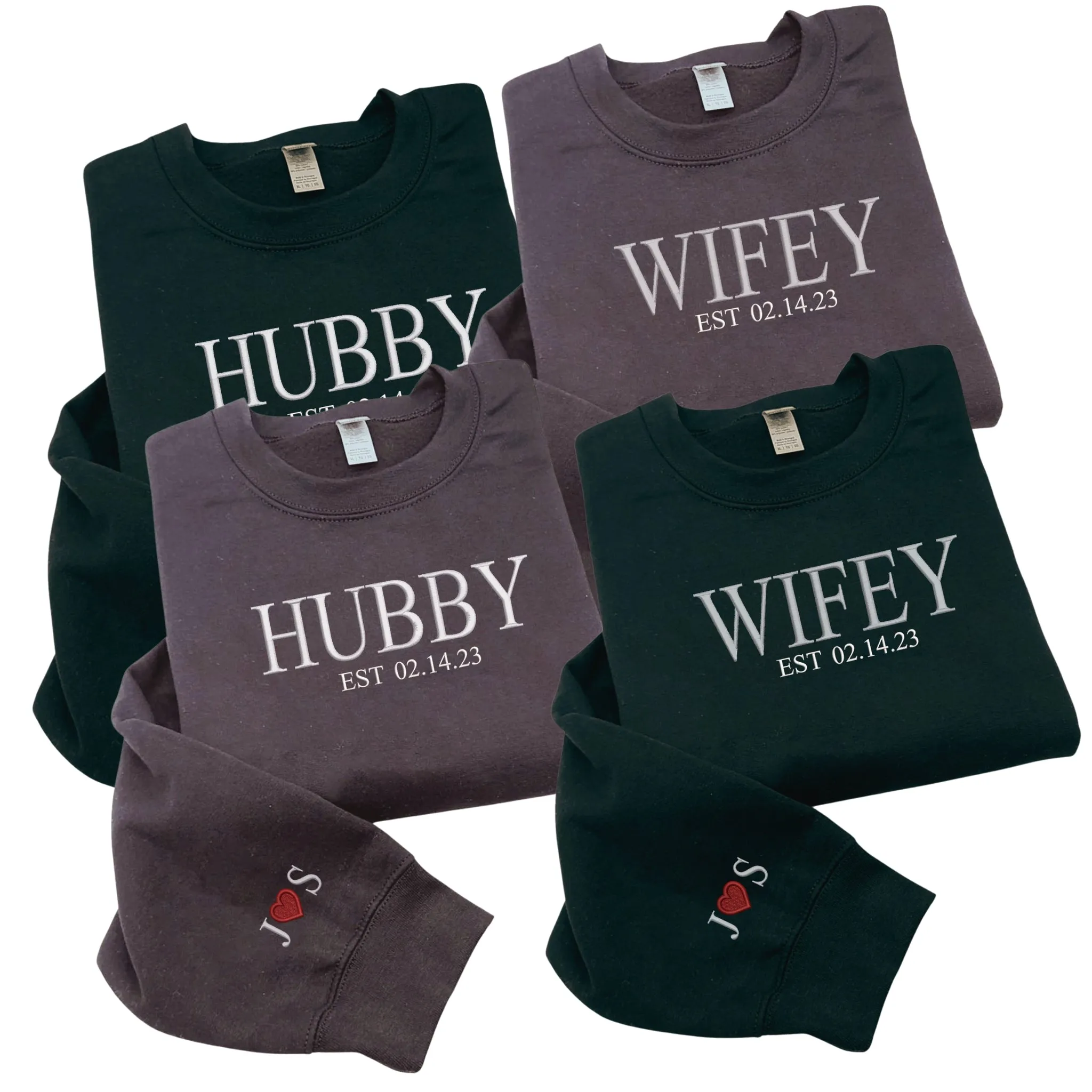 Custom Embroidered Husband Sweatshirt or Hoodie