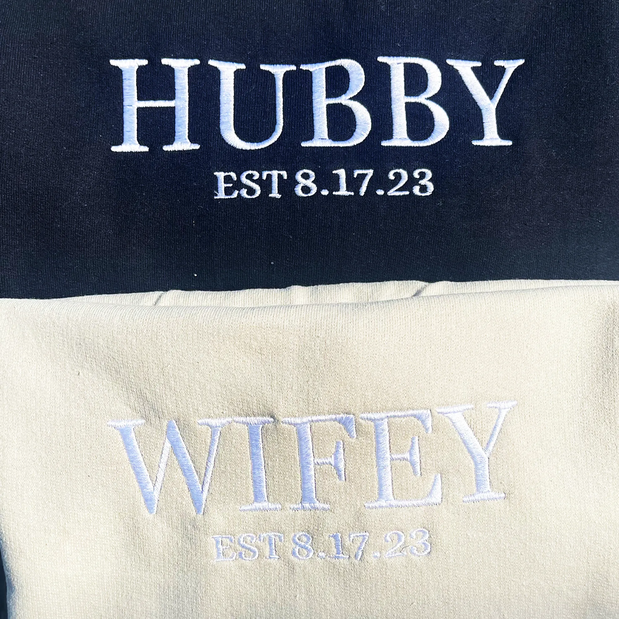 Custom Embroidered Husband Sweatshirt or Hoodie