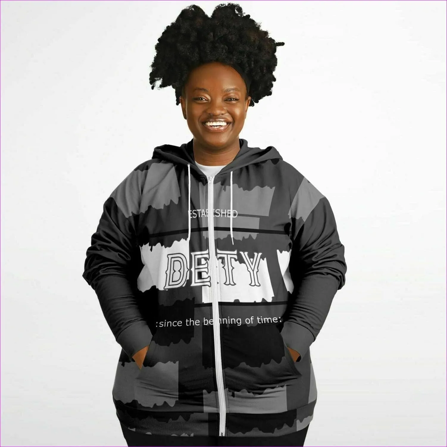 Deity Premium ZIp Hoodie Voluptuous ( ) Plus Sizes