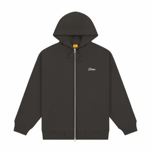 Dime Cursive Zip Hoodie (Vintage Black)