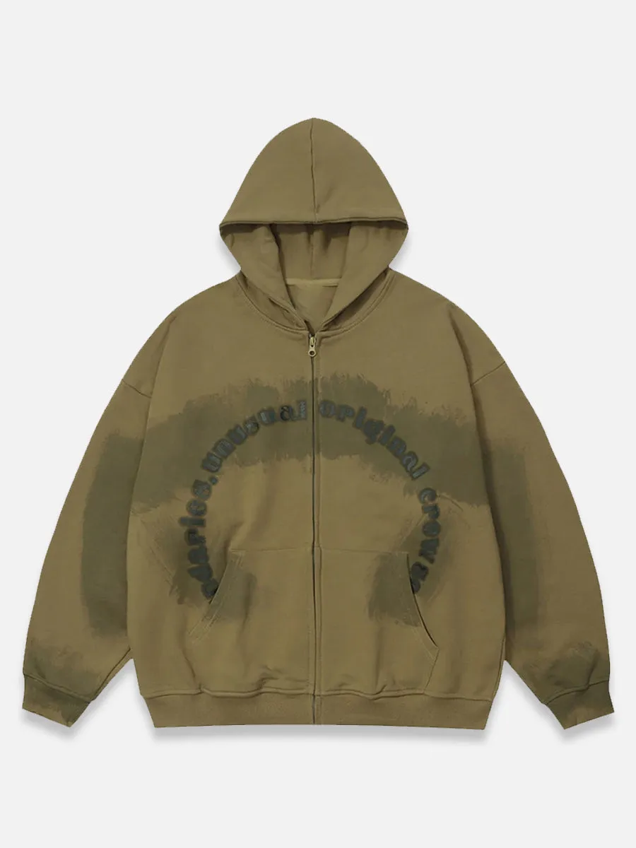 DISAPPEAR ZIP-UP HOODIE