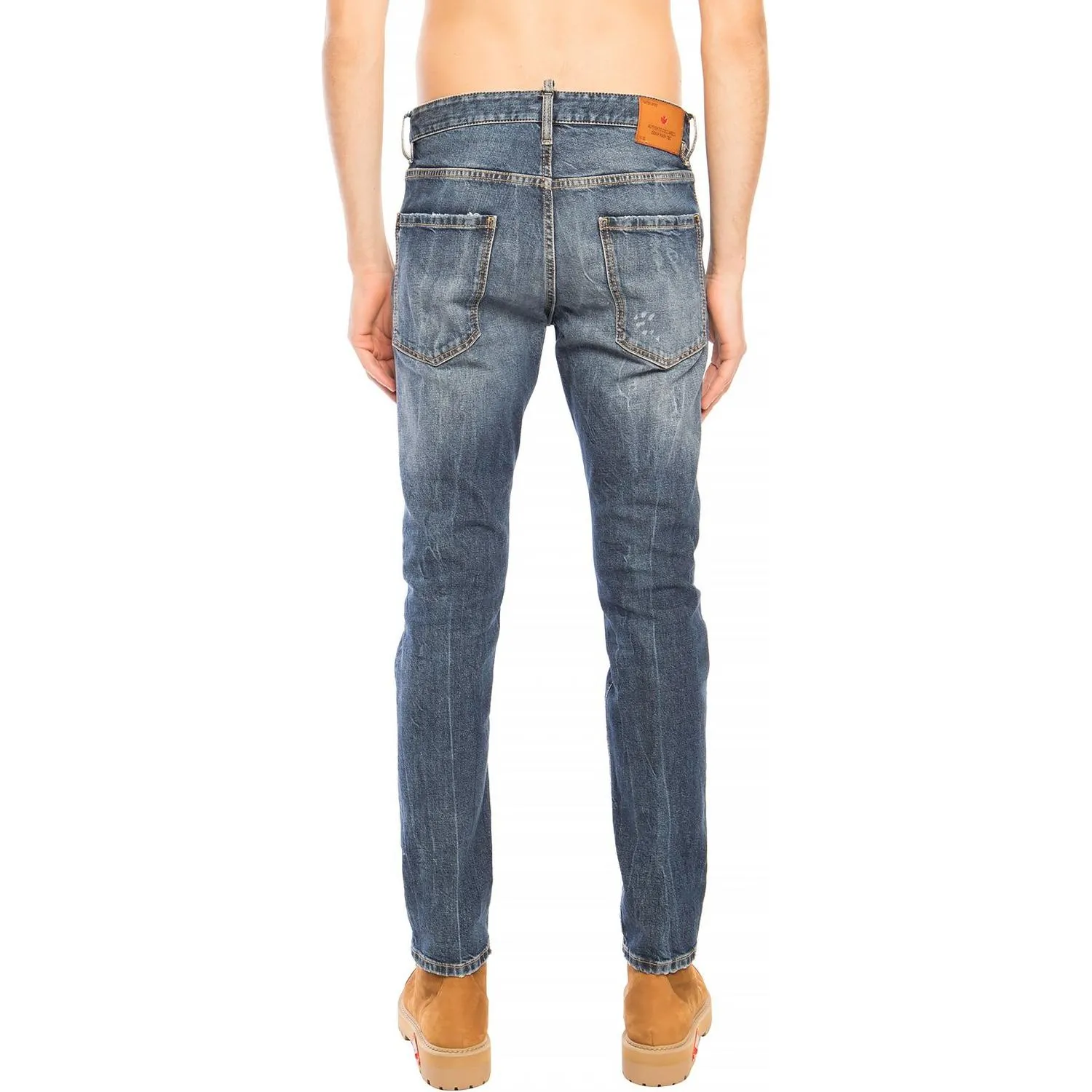 Dsquared² Navy Distressed 'Cool Guy Jean' Denim Pants