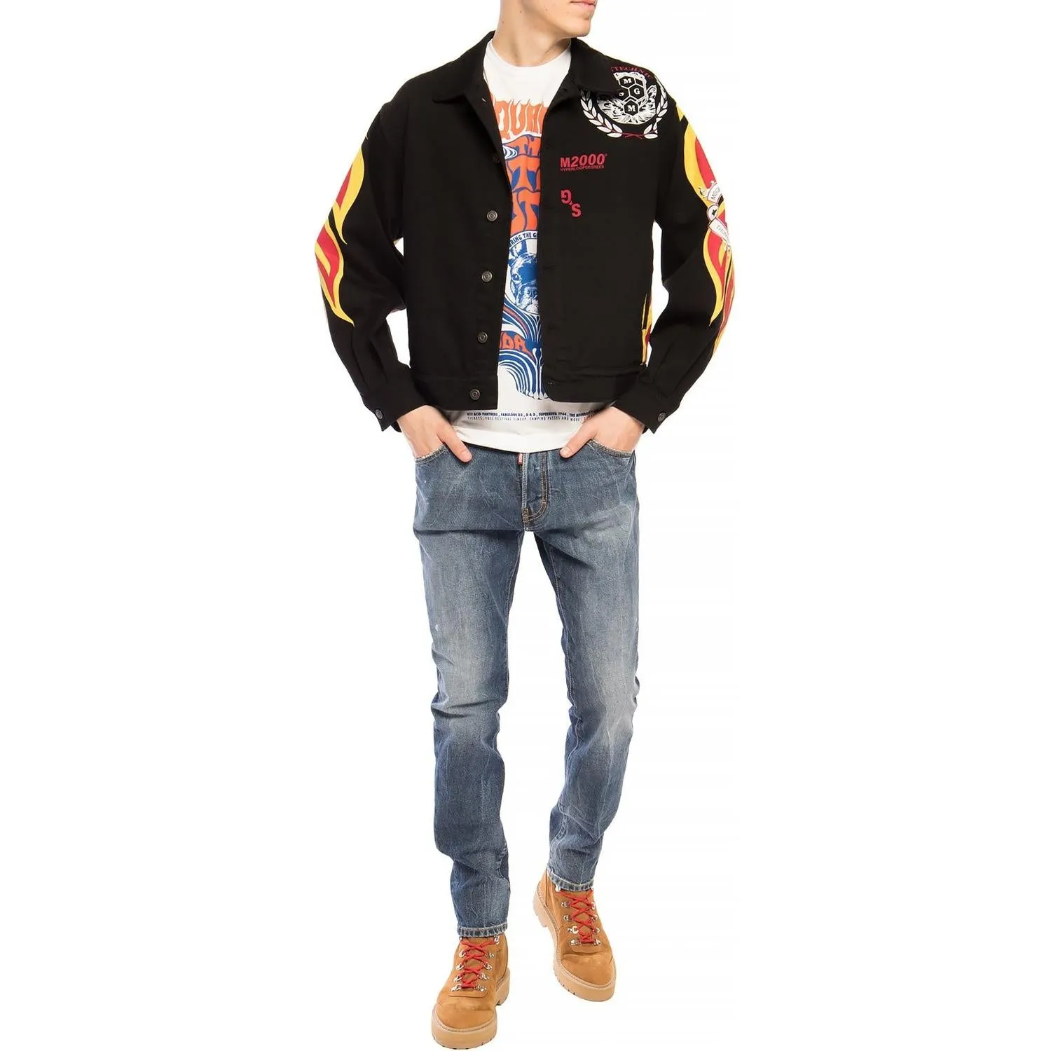 Dsquared² Navy Distressed 'Cool Guy Jean' Denim Pants