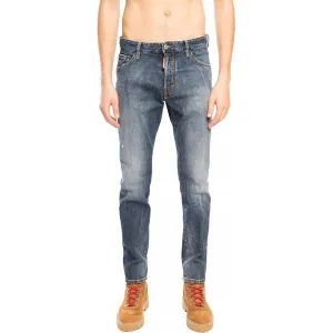 Dsquared² Navy Distressed 'Cool Guy Jean' Denim Pants