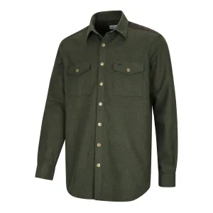 Dunvegan Heavyweight Flannel Shirt - Loden by Hoggs of Fife