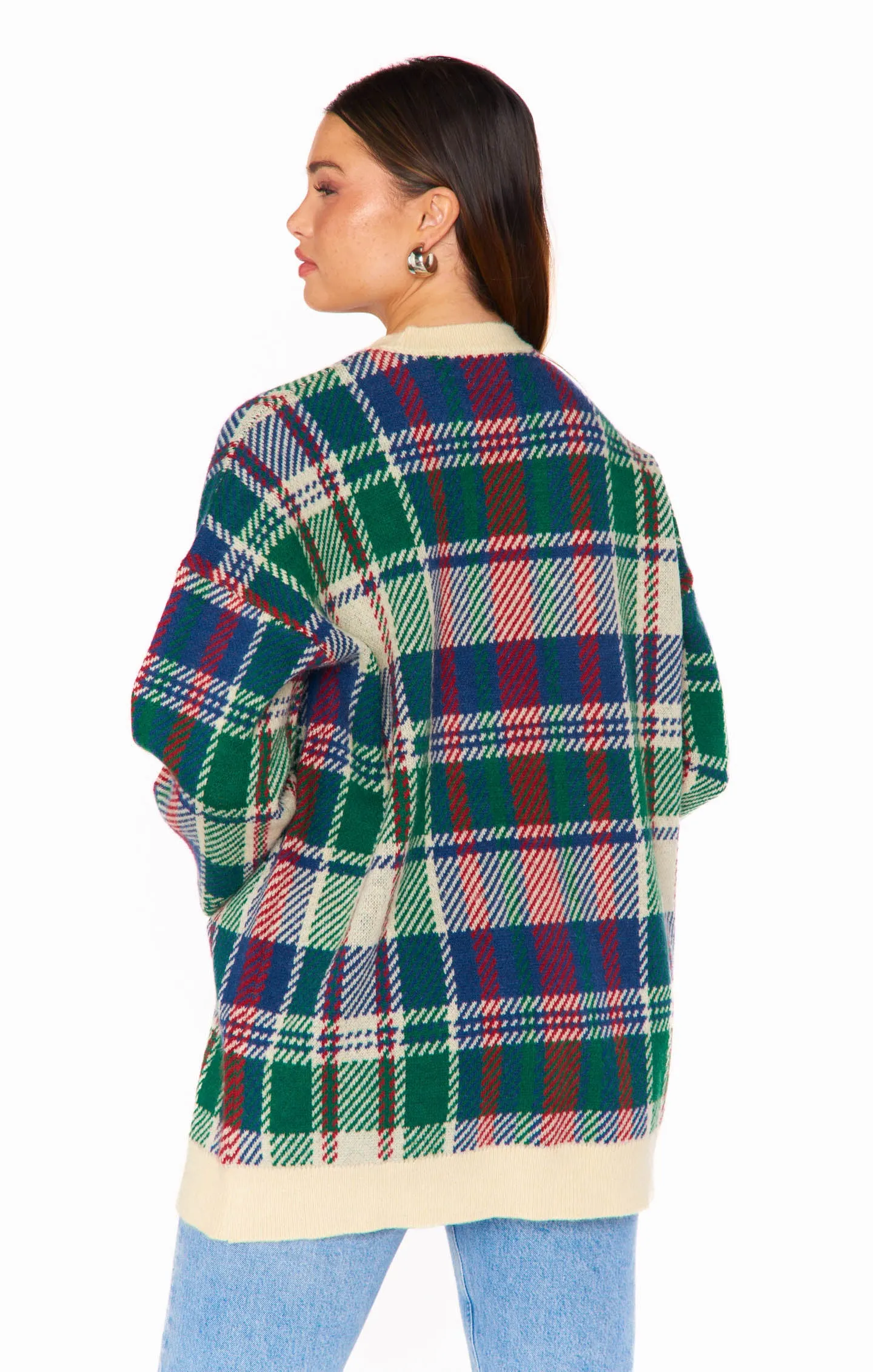 Ember Tunic Sweater ~ Holiday Plaid Knit