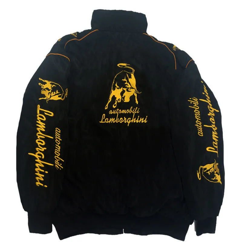 F1 Racing Jacket LAMBORGHINI Advertising Racing Team Jacket Embroidery Craft A117