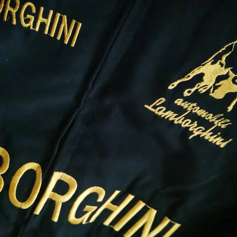 F1 Racing Jacket LAMBORGHINI Advertising Racing Team Jacket Embroidery Craft A117