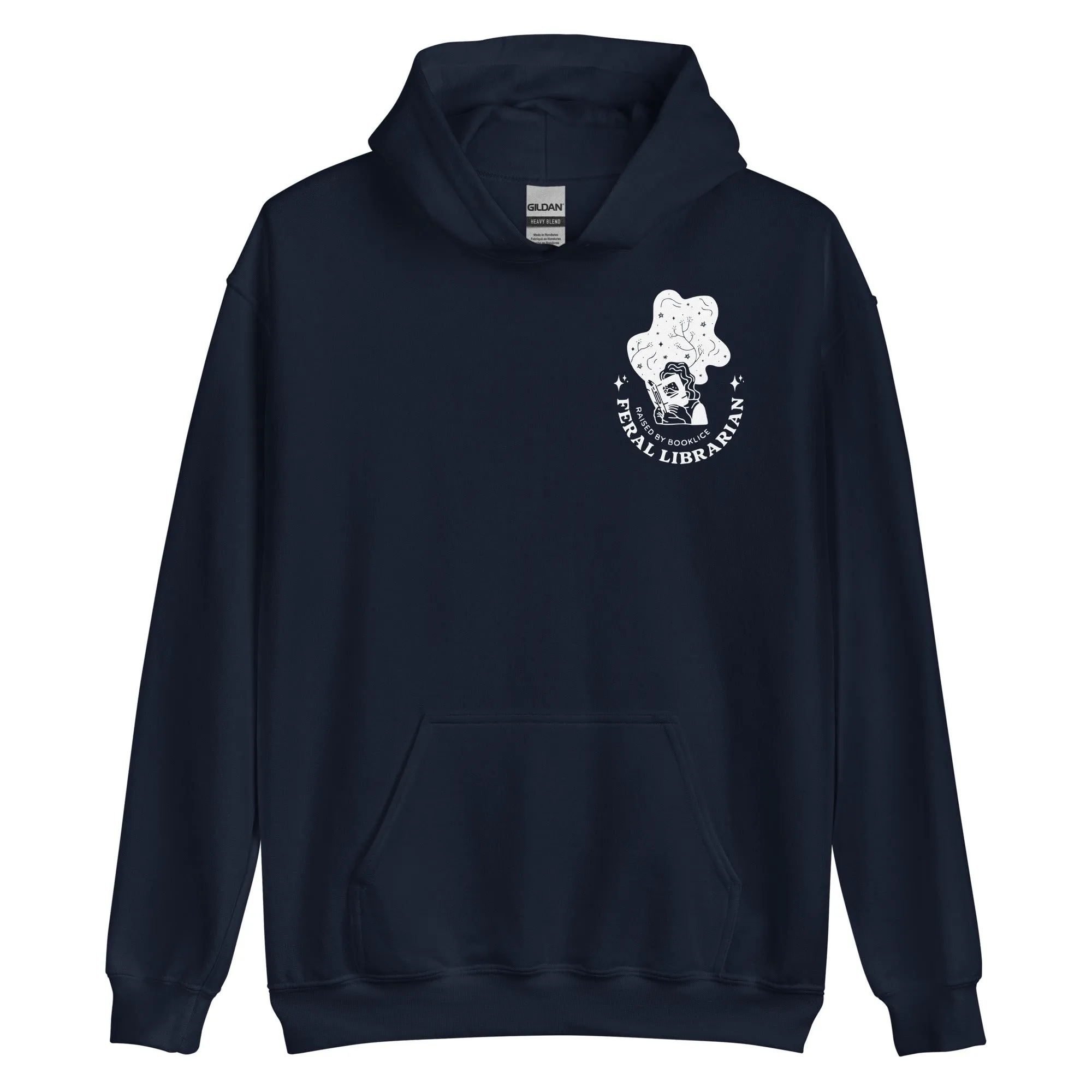 Feral Librarian Raised by Booklice Hoodie