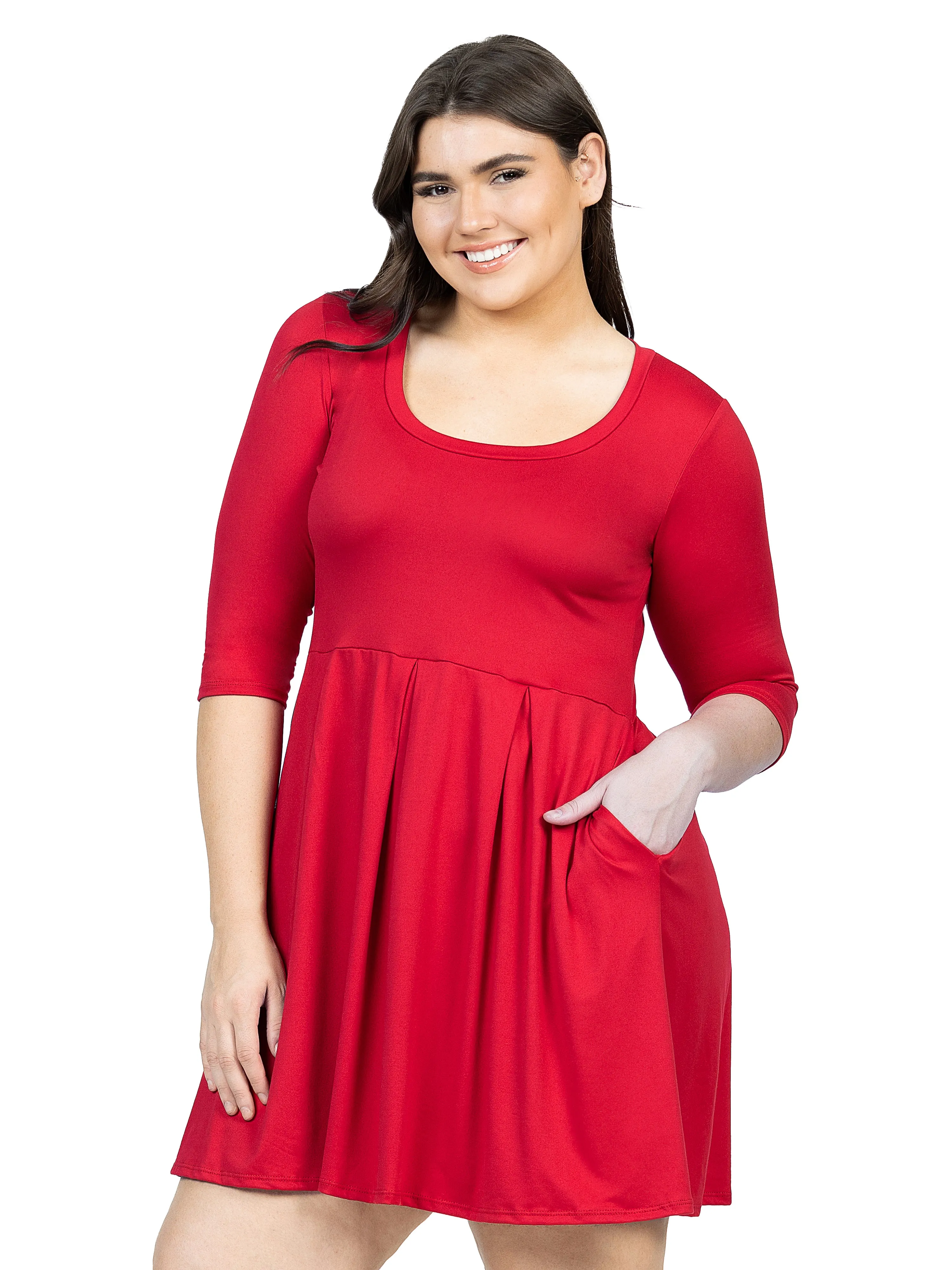 Fit and Flare Plus Size Dress