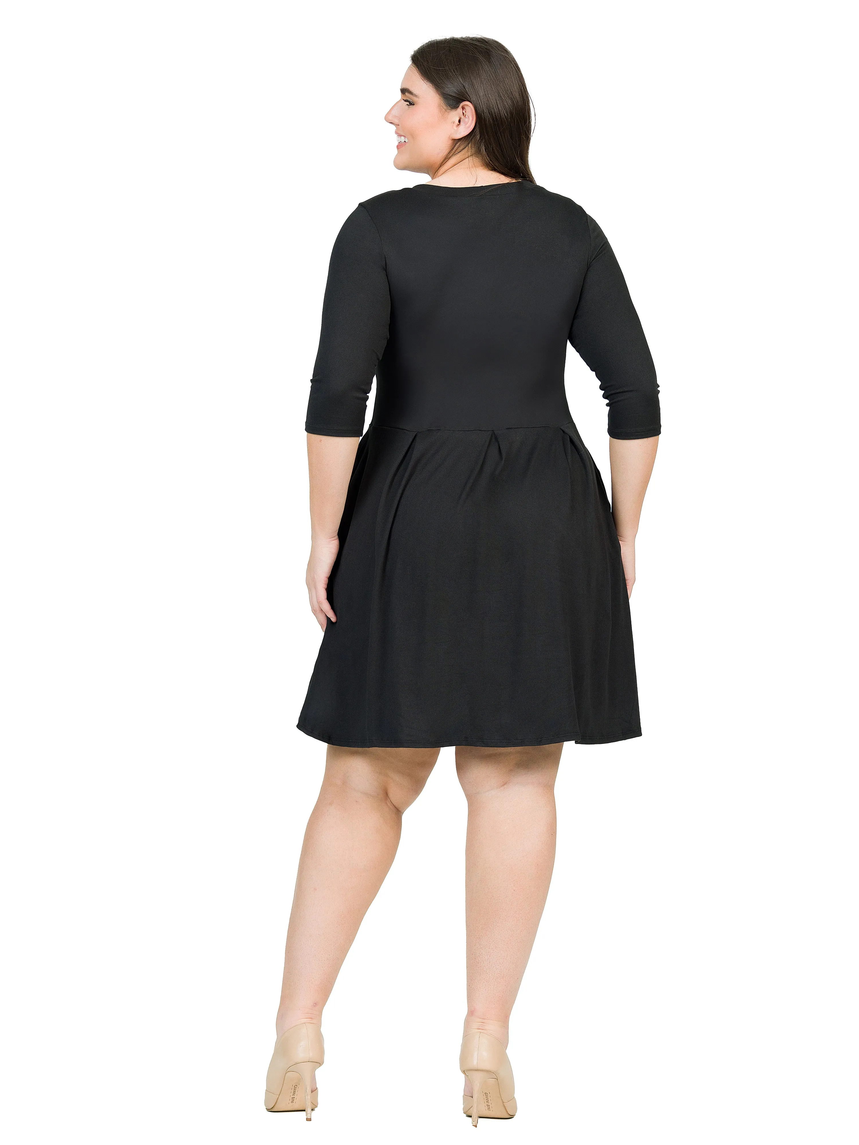 Fit and Flare Plus Size Dress