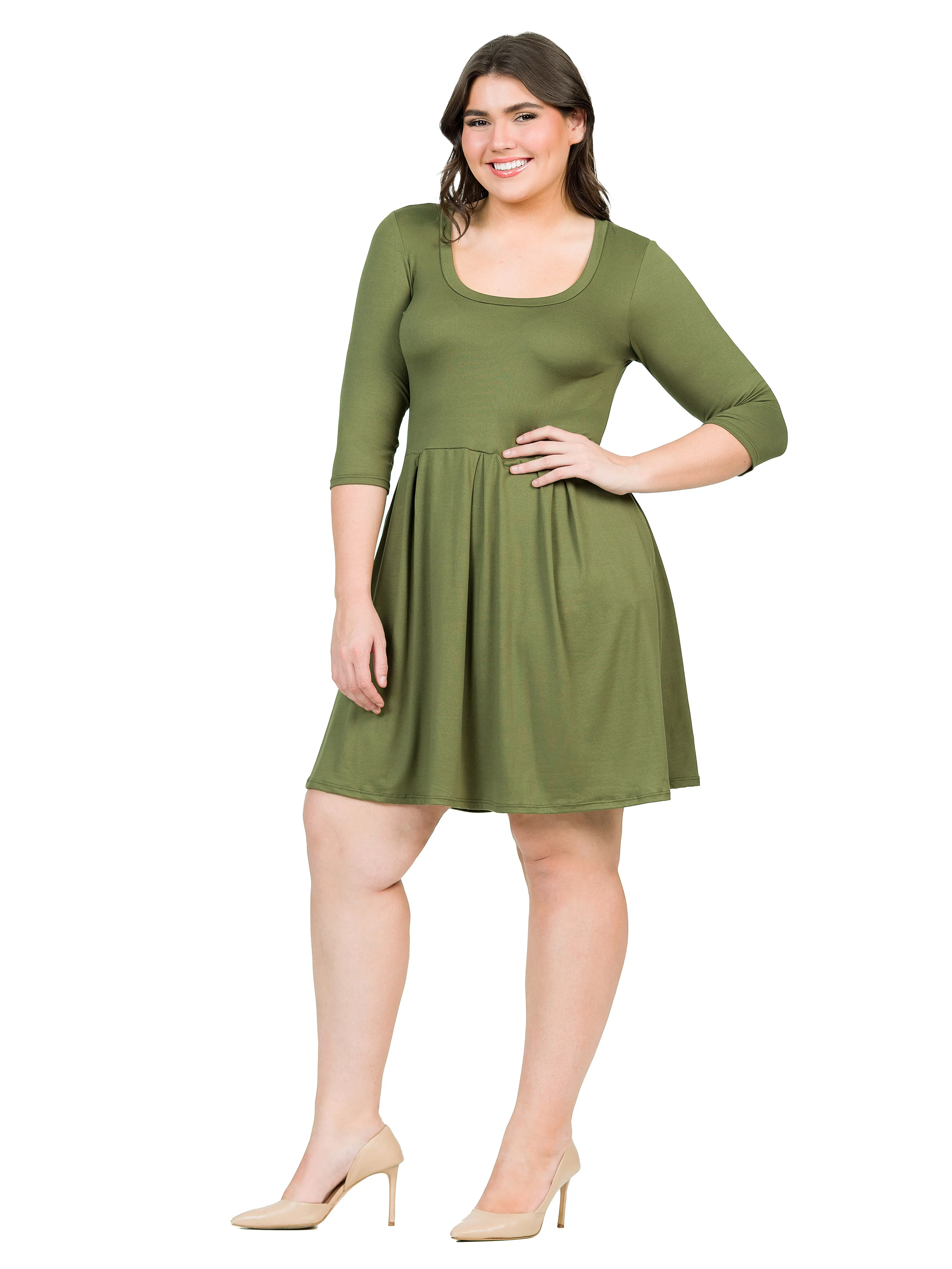 Fit and Flare Plus Size Dress