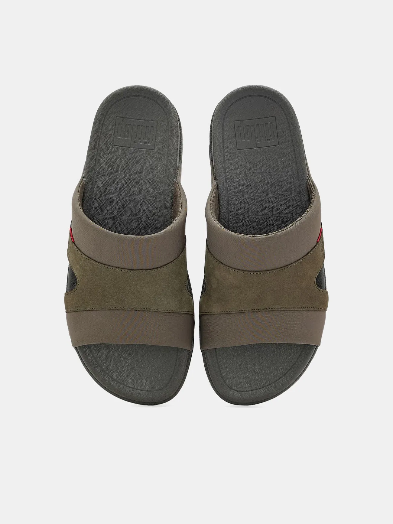 Fitflop Freeway III Mens Leather-Mix Slides