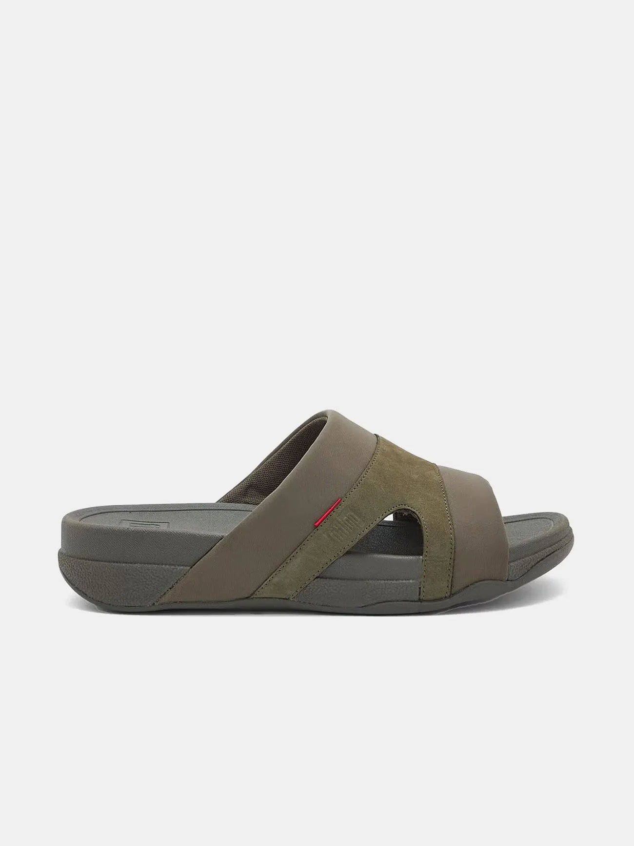 Fitflop Freeway III Mens Leather-Mix Slides