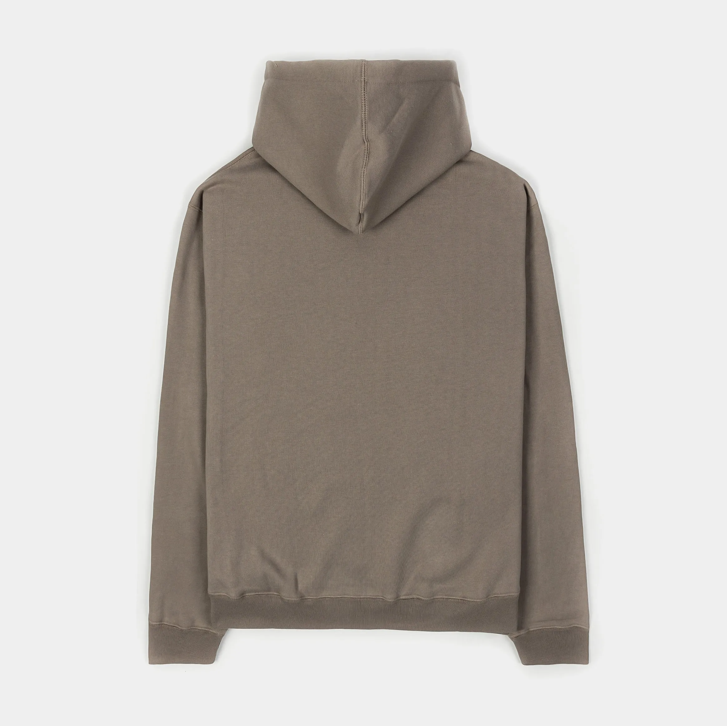 Fleece Full Zip Up Mens Hoodie (Taupe)