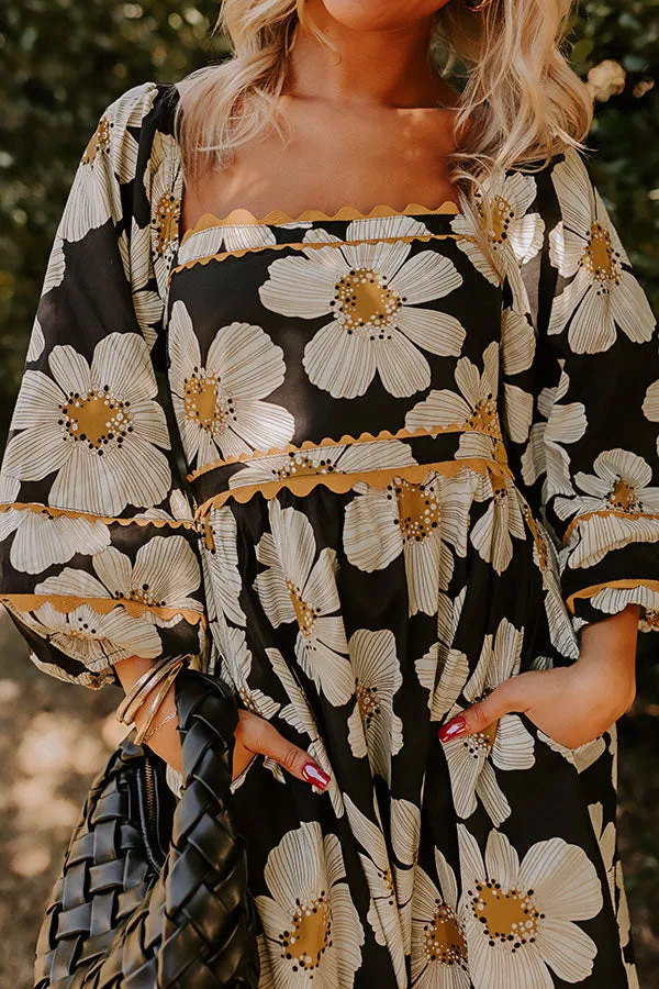 Flirty Smile Floral Mini Dress