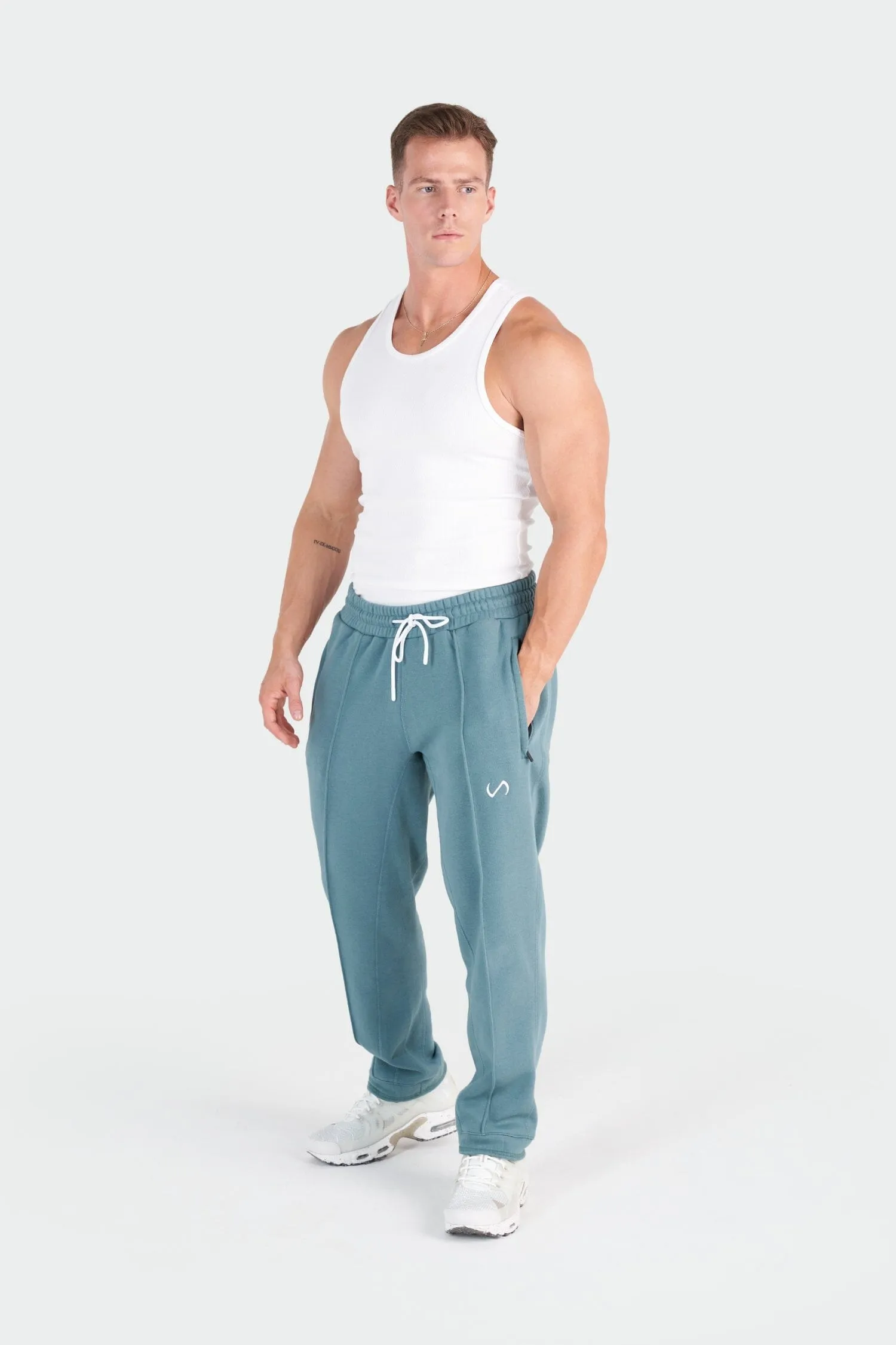 Front Seam Straight Leg Joggers