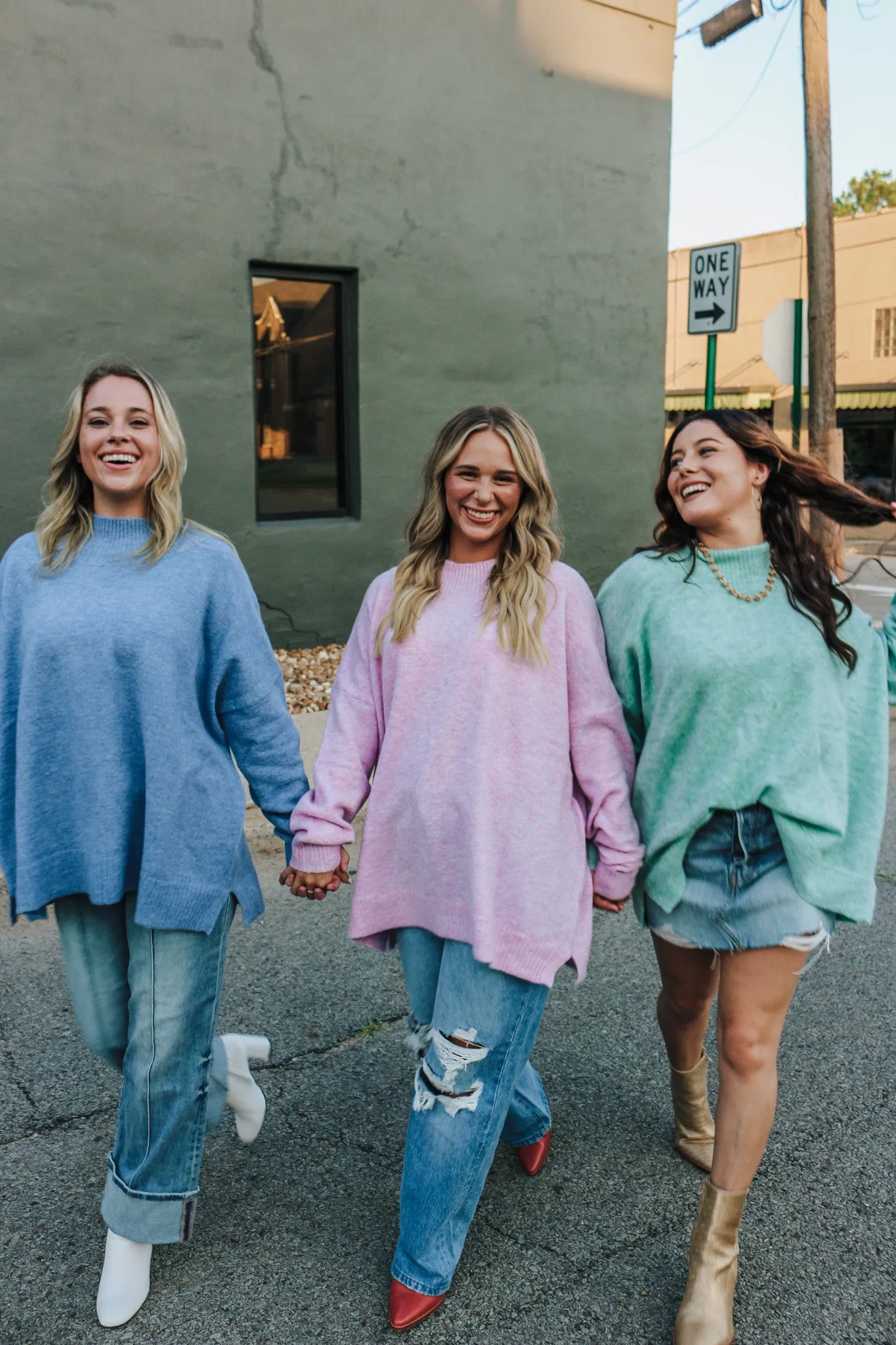 Girl Gang Crew Neck Sweater -3 Colors