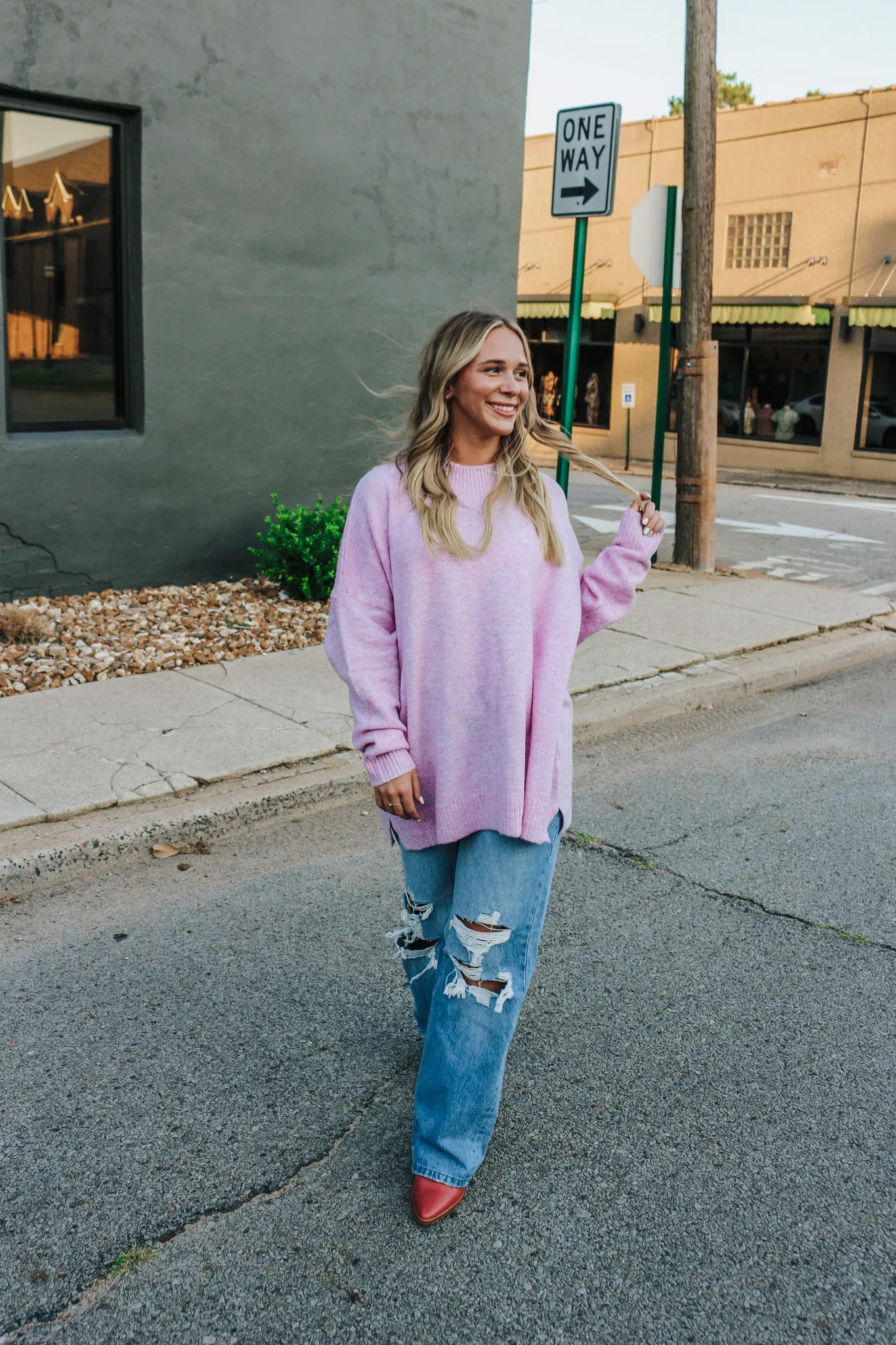 Girl Gang Crew Neck Sweater -3 Colors