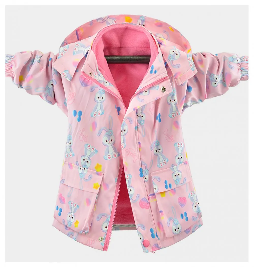 Girls Jacket Fleece Jacket Removable Three-in-One Fleece Liner for Autumn and Winter Wholesale