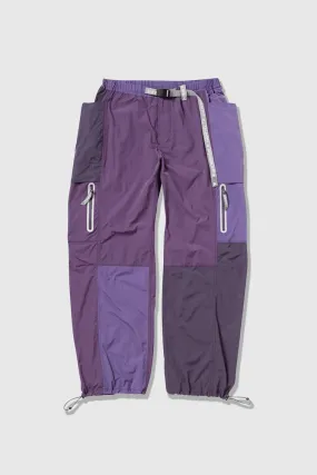 Gramicci x and wander Patchwork Wind Pant - Multi Purple