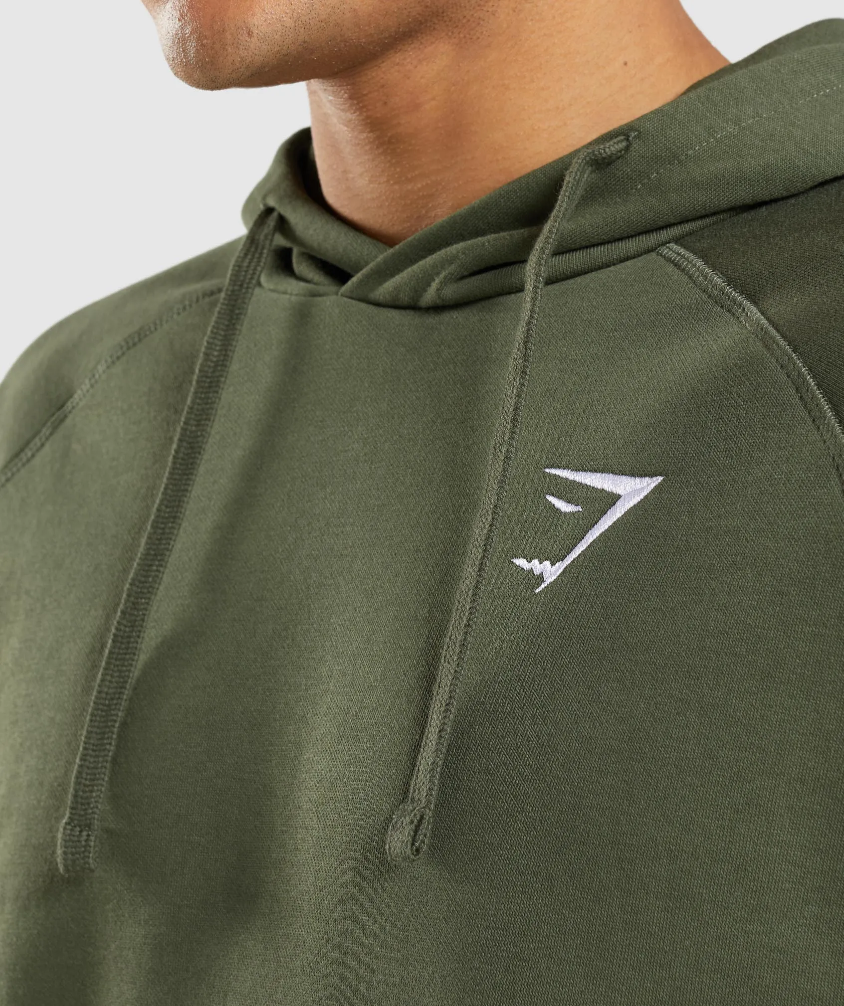 Gymshark Crest Hoodie - Core Olive