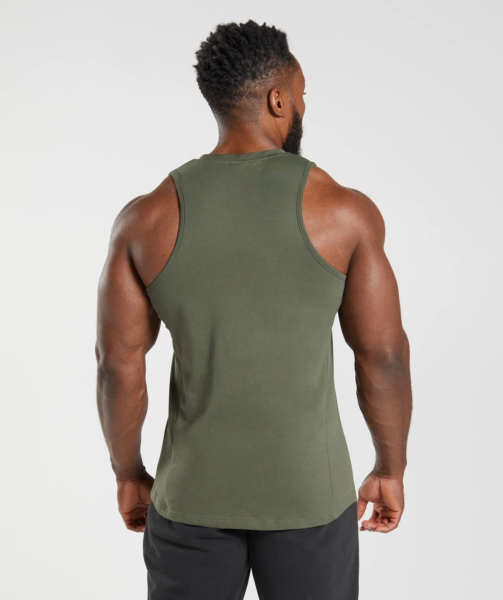 Gymshark React Tank - Core Olive