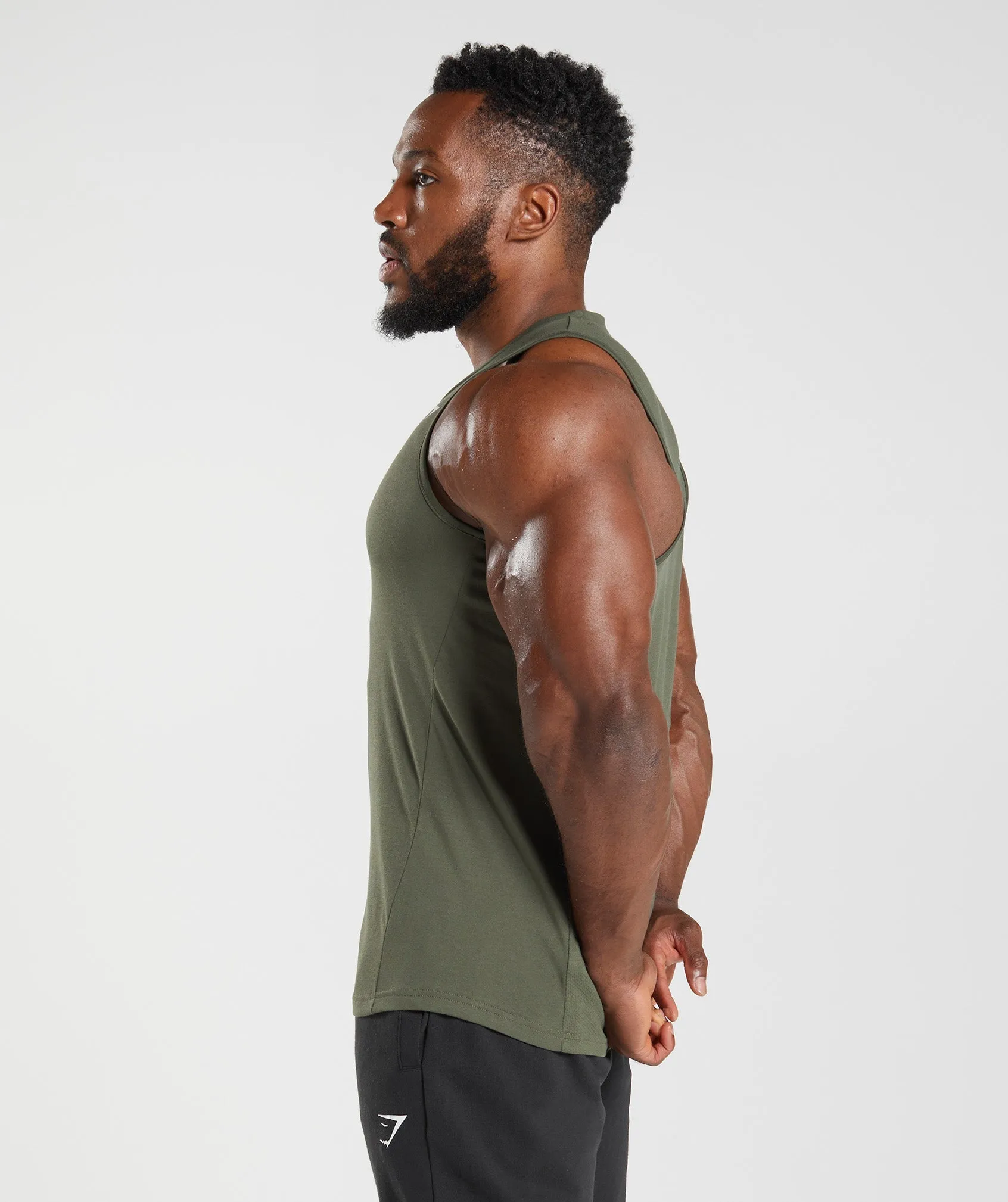 Gymshark React Tank - Core Olive