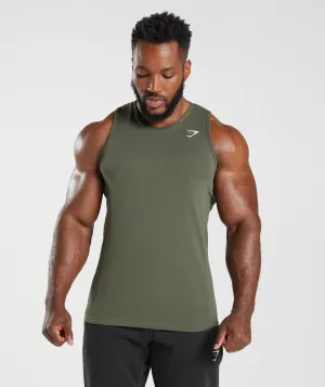 Gymshark React Tank - Core Olive