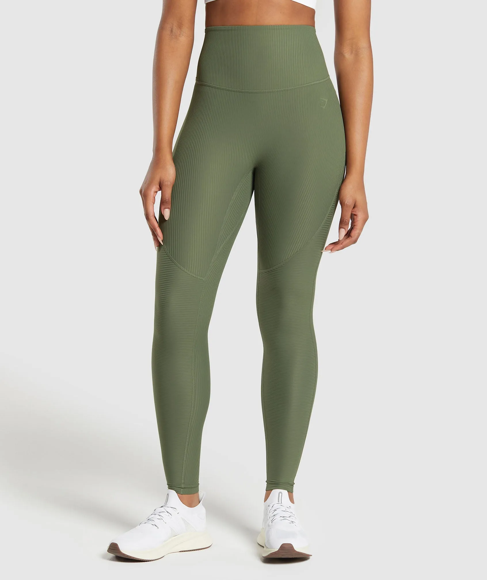 Gymshark Ribbed Legging - Core Olive