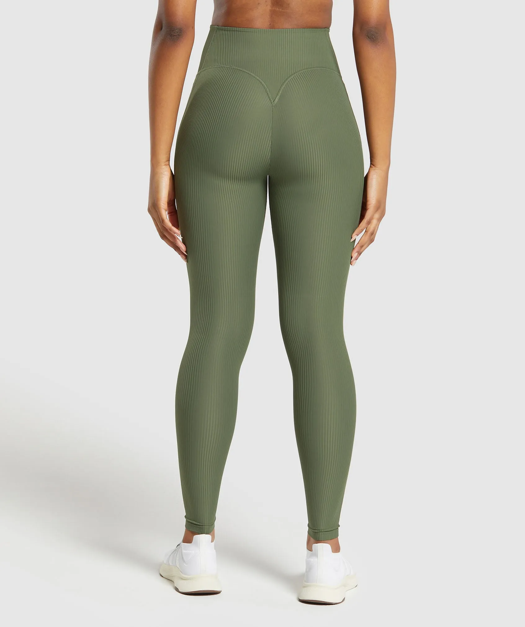 Gymshark Ribbed Legging - Core Olive