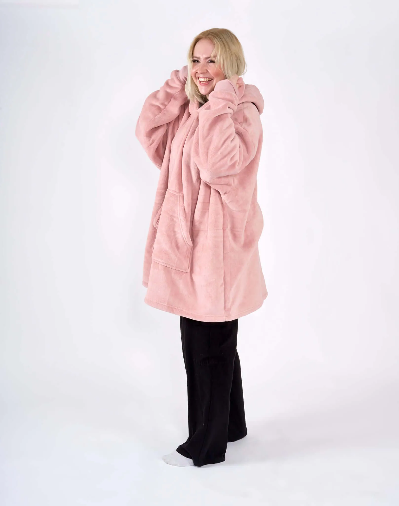 Hibernate Cosy Collection Oversized Super Soft Coral Fleece Sherpa Hoodie One Size