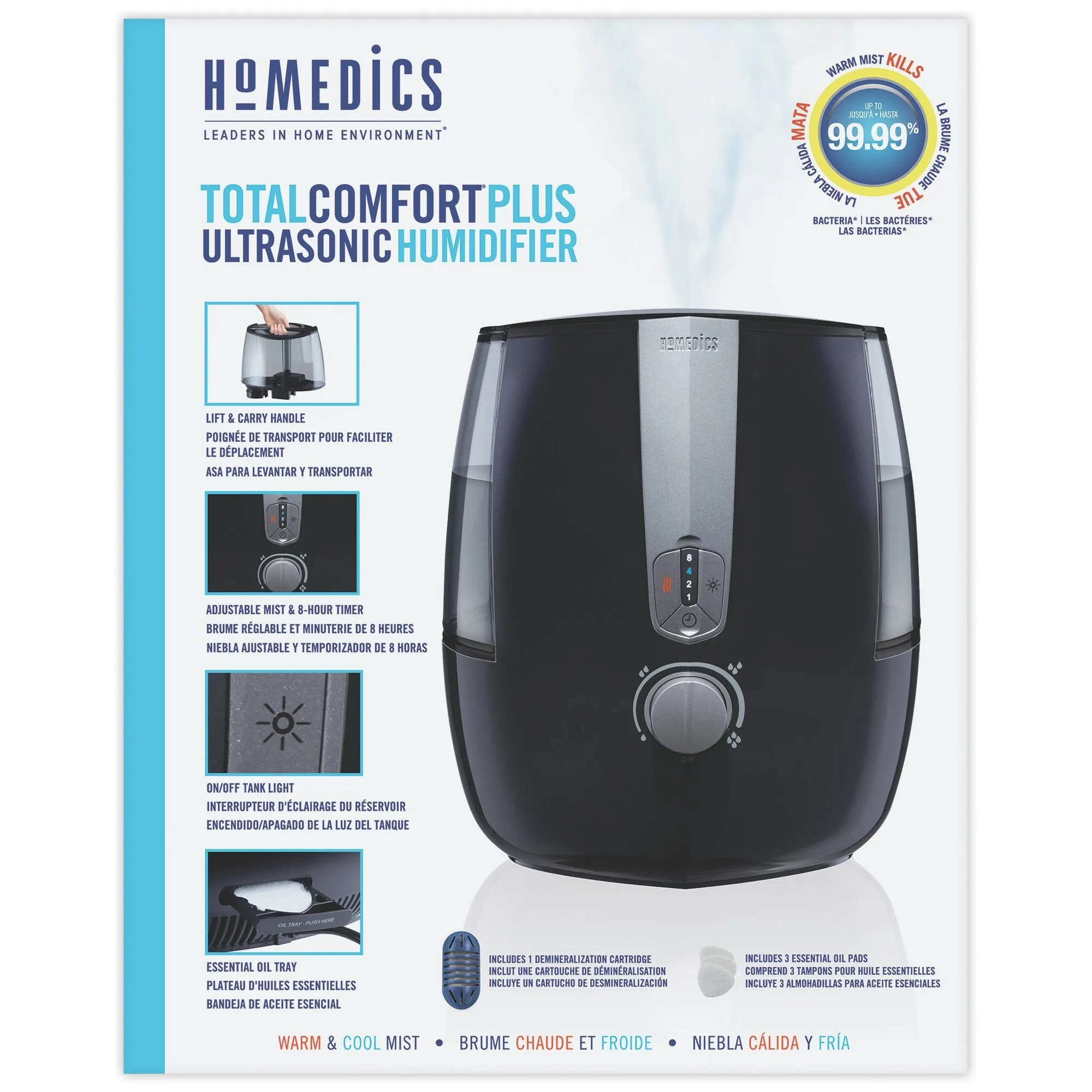 Homedics TotalComfort® Plus Ultrasonic Humidifier