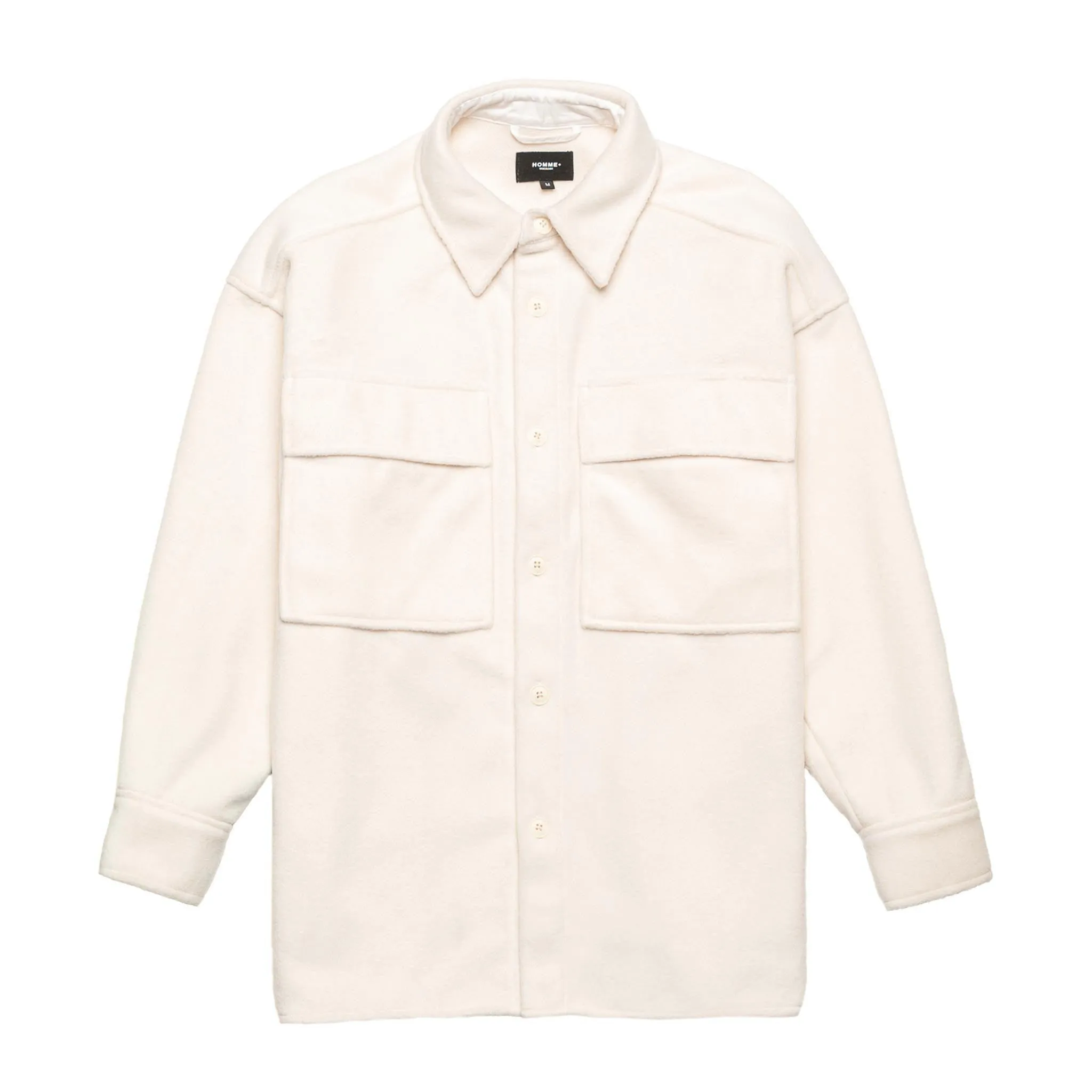 HOMME  Heavyweight Overshirt Off White