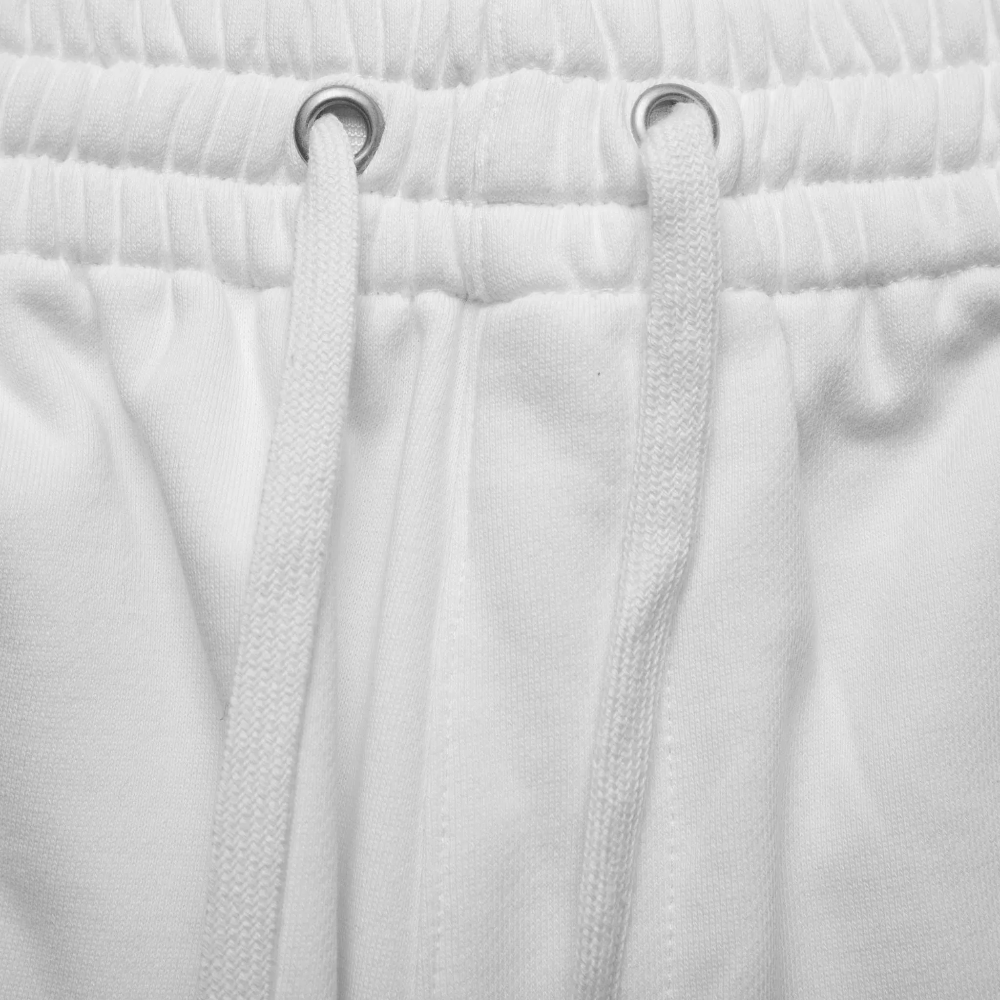 HOMME  Rubber Patch Shorts White