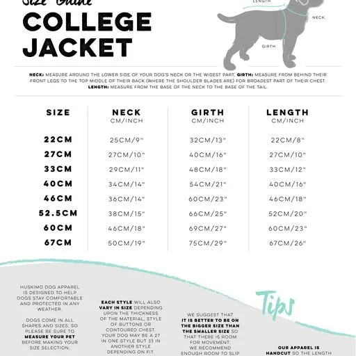 Huskimo College Dog Jacket