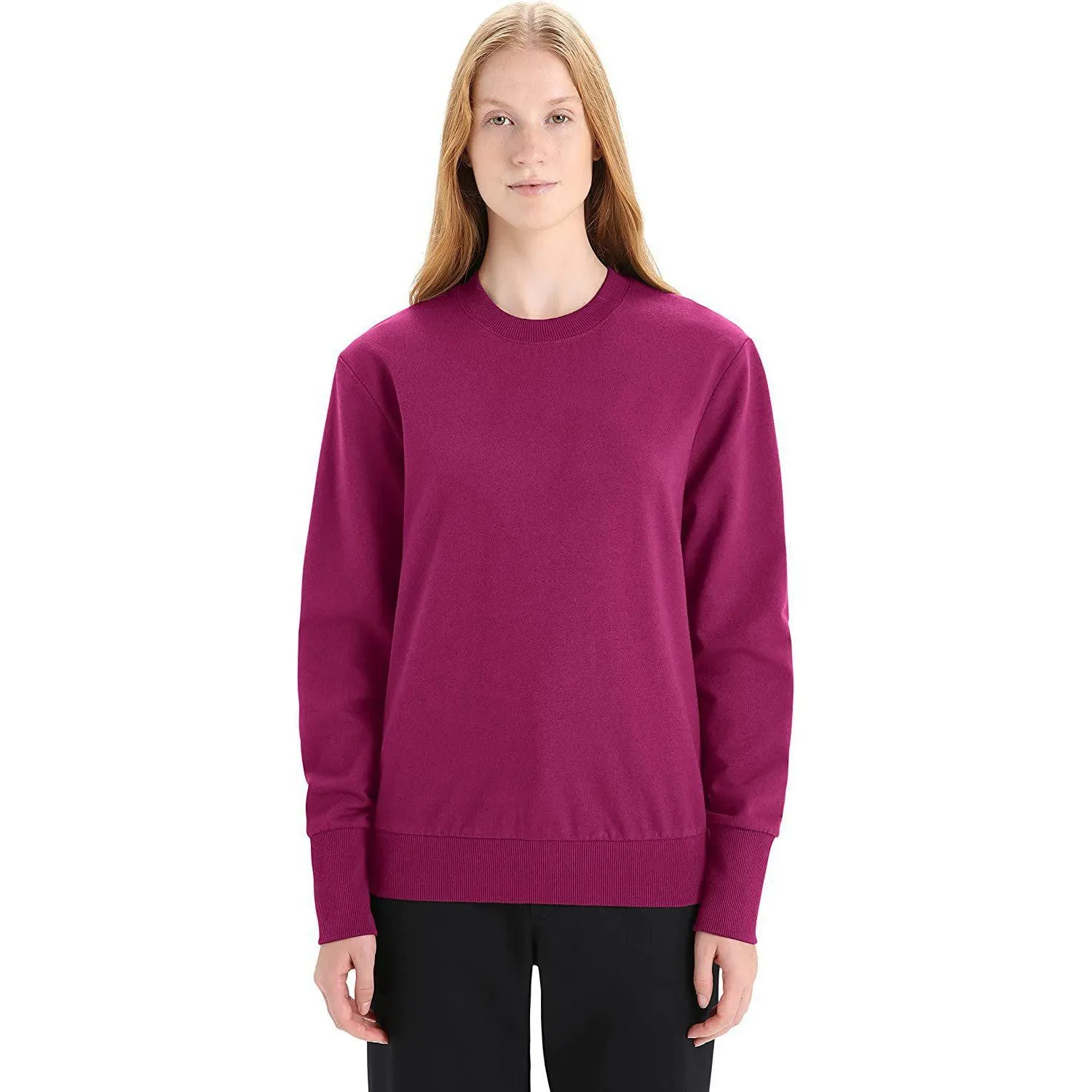 Icebreaker Merino Women's Central Long Sleeve Casual Wool Lounge Sweatshirt