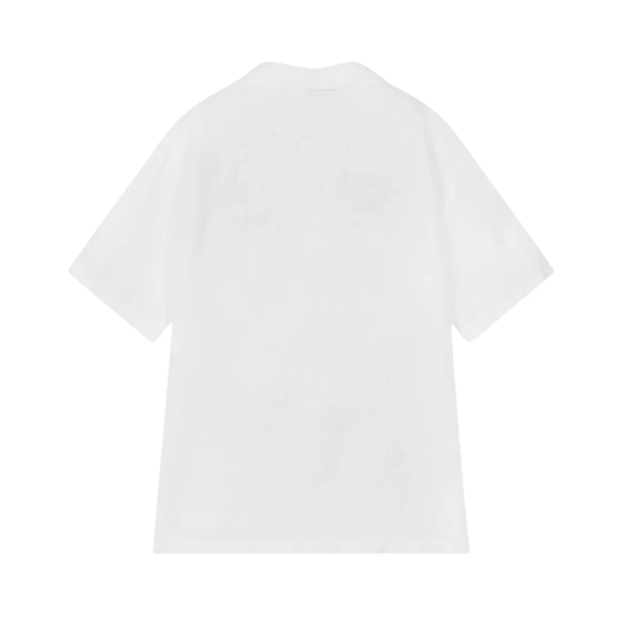 ILG White Short Sleeve Linen Polo Shirt