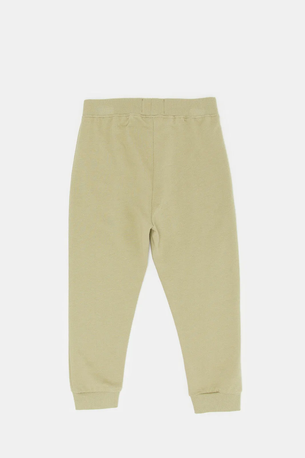 Infant Boys Olive Plain Jogger