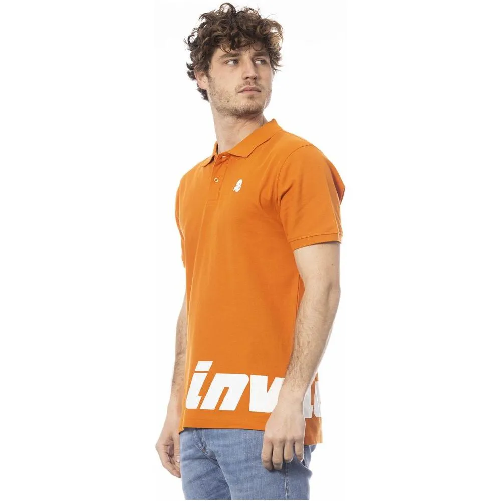 Invicta Orange Cotton Men Polo Shirt