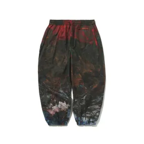 ISD HIGH SUPER WIDE JOGGER PANTS FANTASY FOREST