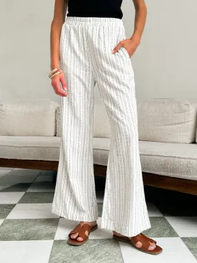 Island Time Striped Flared Pants - Final Sale