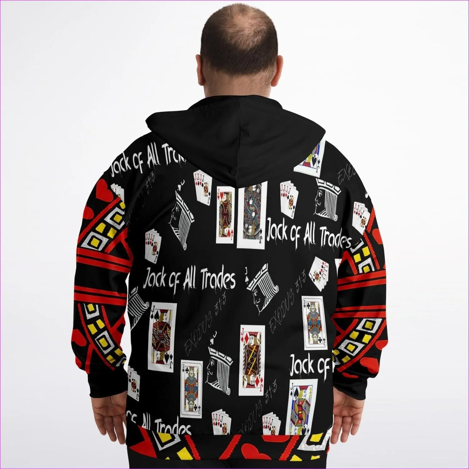 Jack Of All Trades Men's Zip Hoodie Voluptuous ( ) Size