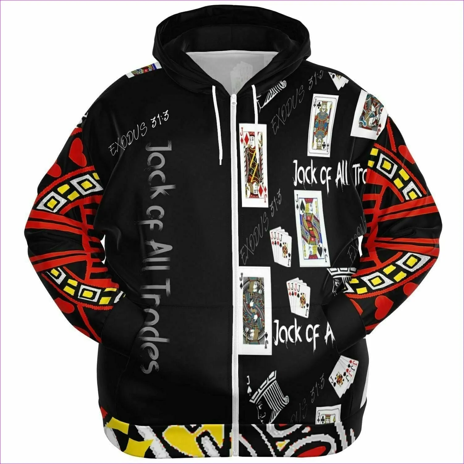 Jack Of All Trades Men's Zip Hoodie Voluptuous ( ) Size