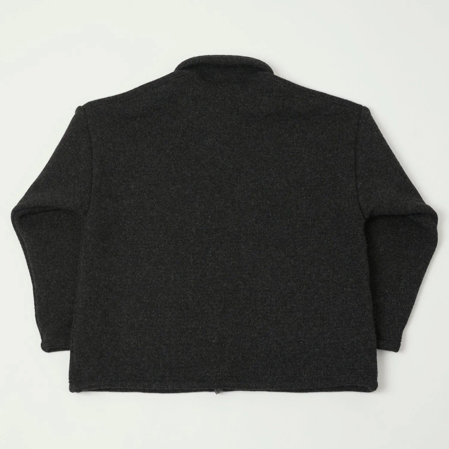 Jackman JM7382 Wool Himo Polo Sweater - Heather Black