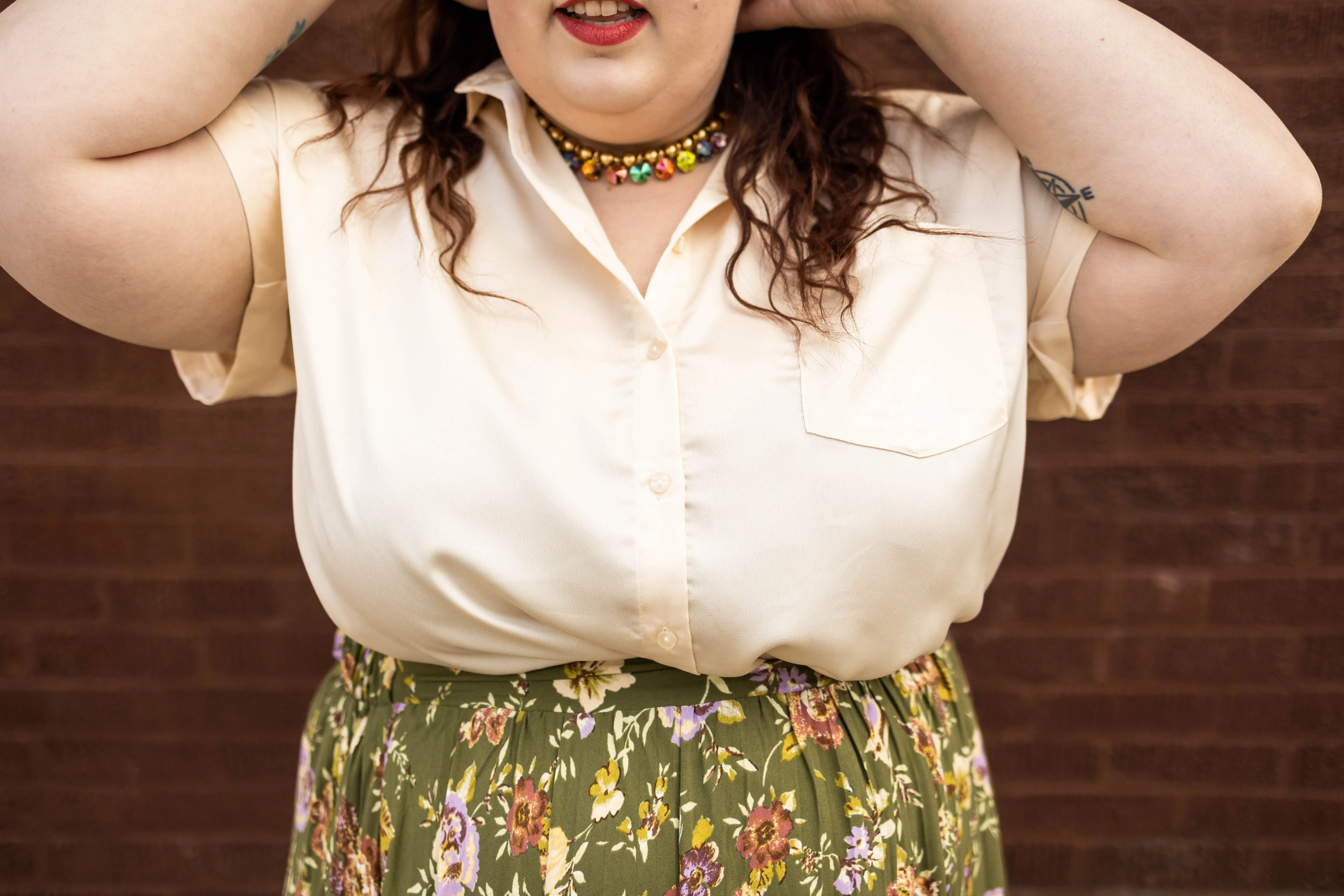 janelle short sleeve top in ivory