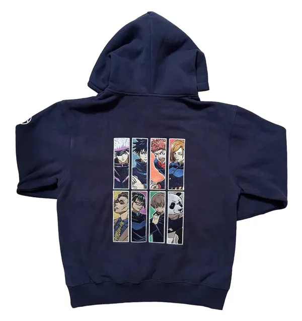 JJ K Characters Showcase Anime Embroidered Hoodie