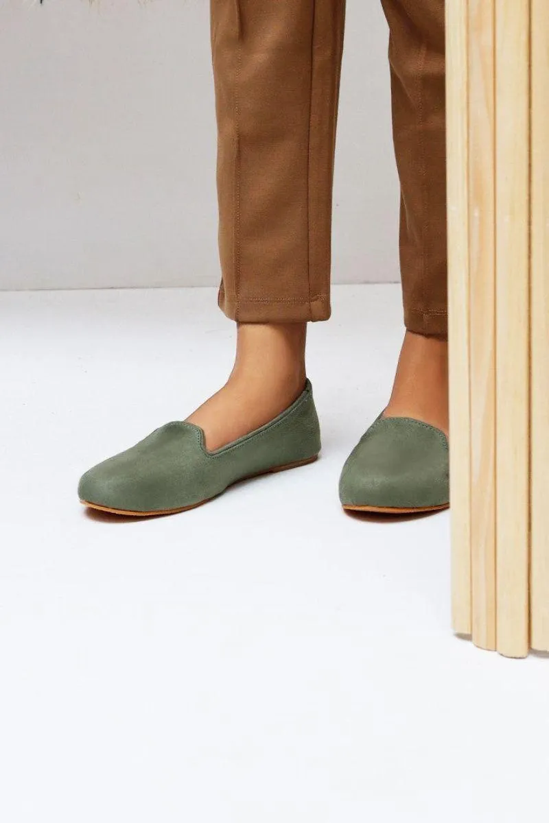 JootiShooti - Olive Green Loafers - Loafers