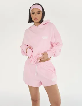 Kaiia Star Bubble Logo Oversized Hoodie Baby Pink